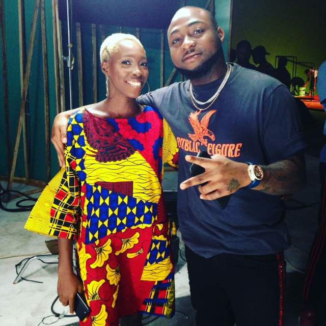 Davido Shows Support For Adetutu Alabi, The Model With Tribal Marks (Photos)