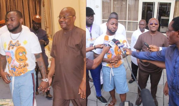 [PHOTOS] Davido Meets With Governor Wike At Rivers Government House