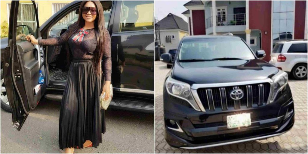 Fans React To Mercy Aigbe’s Acquisition Of Prado Jeep