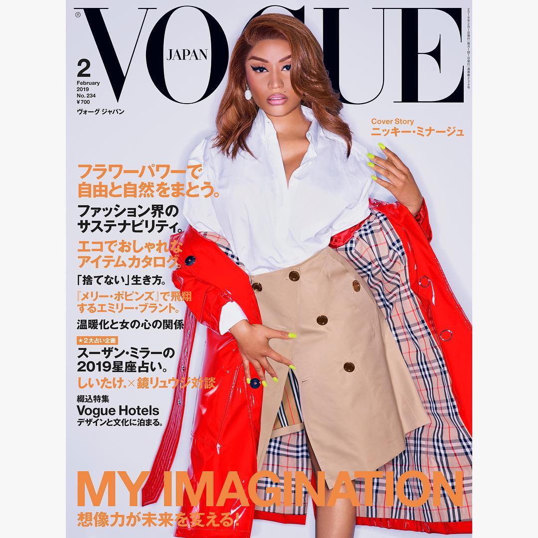 [PHOTOS] Nicki Minaj Covers Vogue Japan’s February 2019 Issue