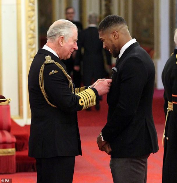 Prince Charles Honours Anthony Joshua With OBE
