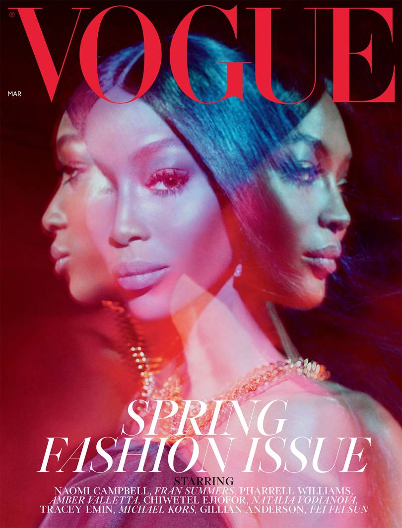 [PHOTOS] Naomi Campbell Covers The March Issue of British Vogue