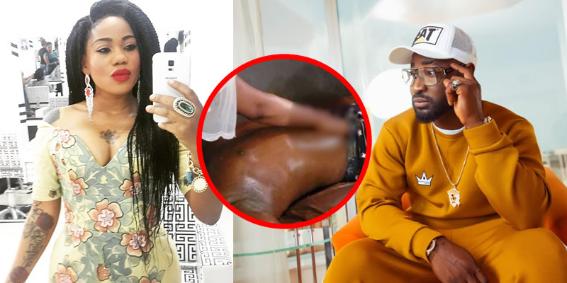 Toyin Lawani Gives Harrysong A Half Naked Full Body Massage | SEE VIDEO