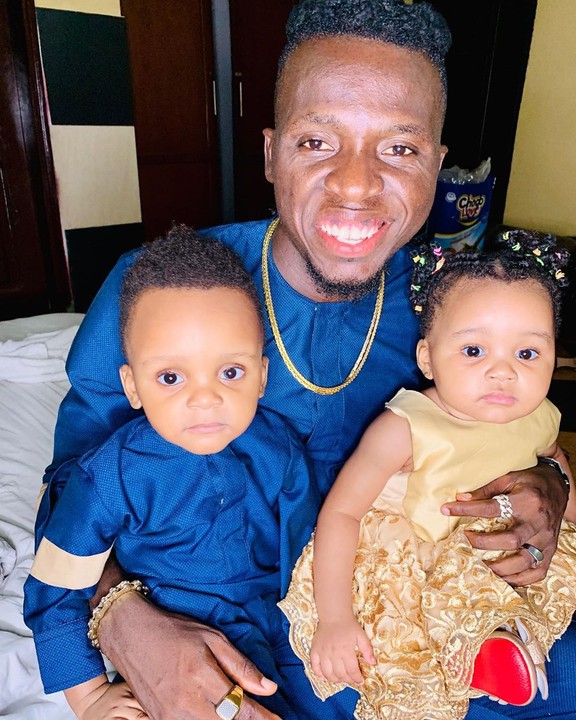 This Adorable Photo Of Akpororo and His Twins Will Melt Your Heart