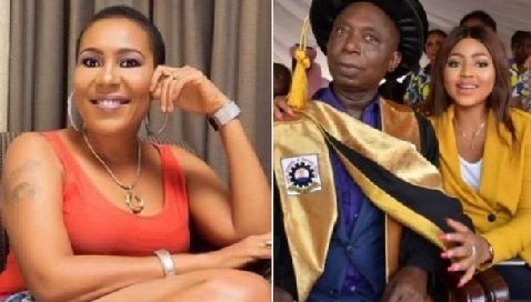 Ned Nwoko’s alleged son says Shan George has been begging him for his dad’s number