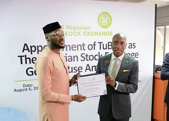 2Face Becomes Brand Ambassador to Nigerian Stock Exchange