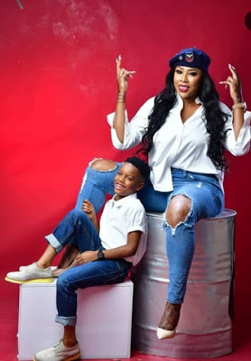 Angela Okorie celebrates her son as he turns 8