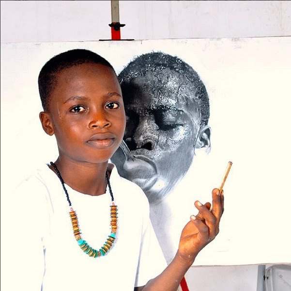 11-Year Old Nigerian Artist Kareem Waris beats 2,723 Candidates worldwide to Win Top Taiwanese Award
