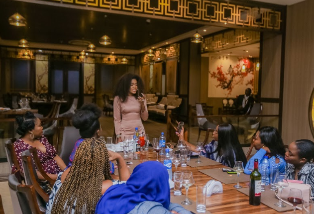 Nigerian female artistes dine with Becca