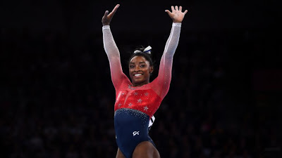 Simone Biles becomes most decorated woman in world gymnastics championships history