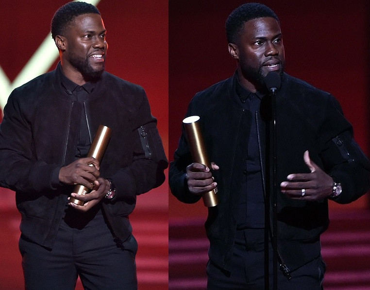 Kevin Hart makes first official appearance since car crash at People’s Choice Awards (Photos)
