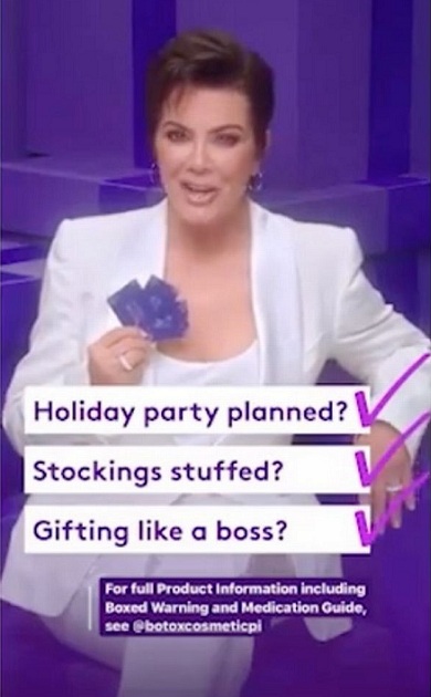 Kris Jenner to give family and friends botox as gifts this Christmas