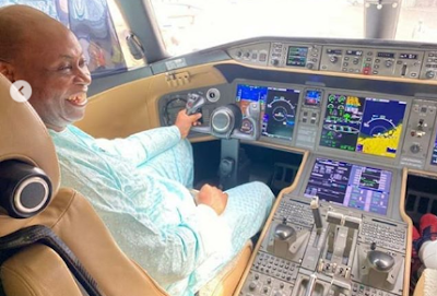 Video: Davido’s dad, Adedeji Adeleke buys $62m private jet