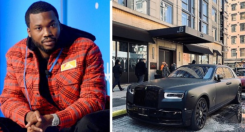 Meek Mill donates his prized Rolls Royce Phantom for COVID-19 fundraiser (videos)