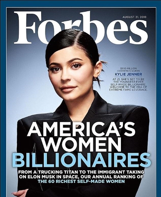 Kylie Jenner, 22, is Forbes’ youngest ‘self-made’ billionaire for the SECOND year in a row