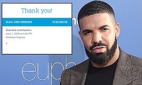 Drake donates $100K to programme aimed at bailing out protesters arrested by police