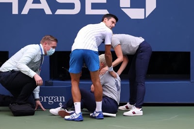 Djokovic out of US Open after hitting Judge in the neck