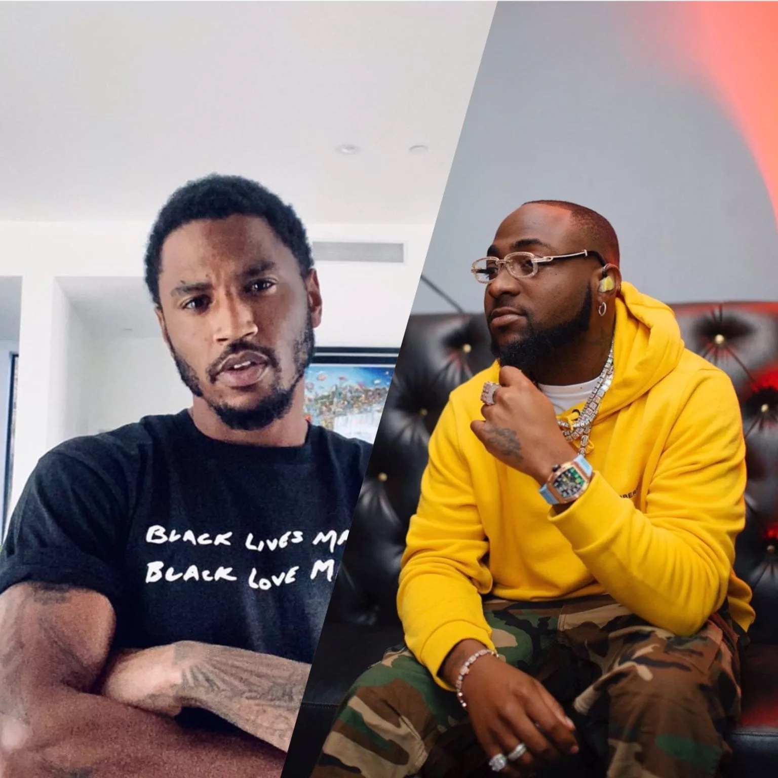 Davido spotted on Trey Songz’ new album tracklist