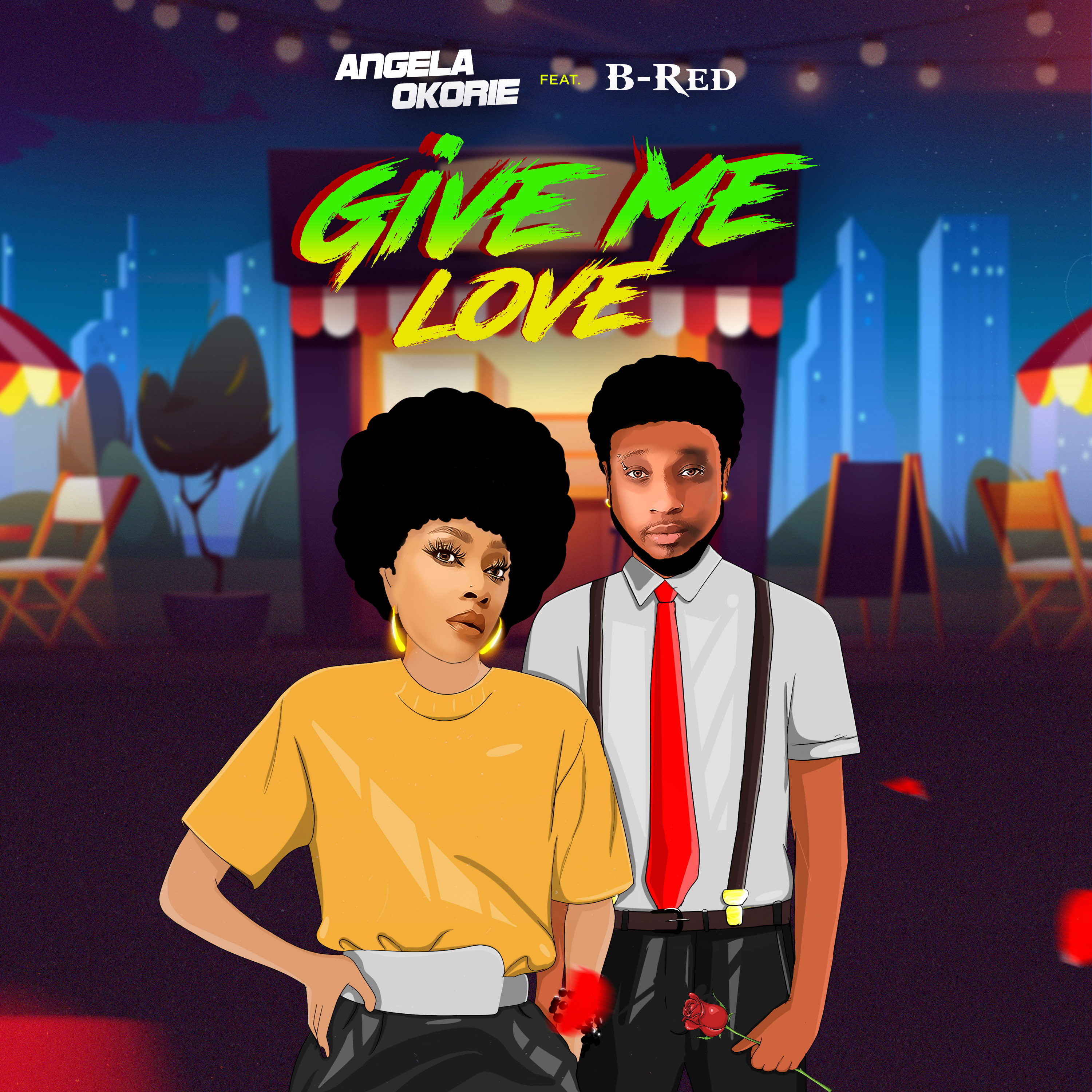 ANGELA OKORIE DUETS WITH B-RED ON NEW SINGLE TITLED “GIVE ME LOVE”