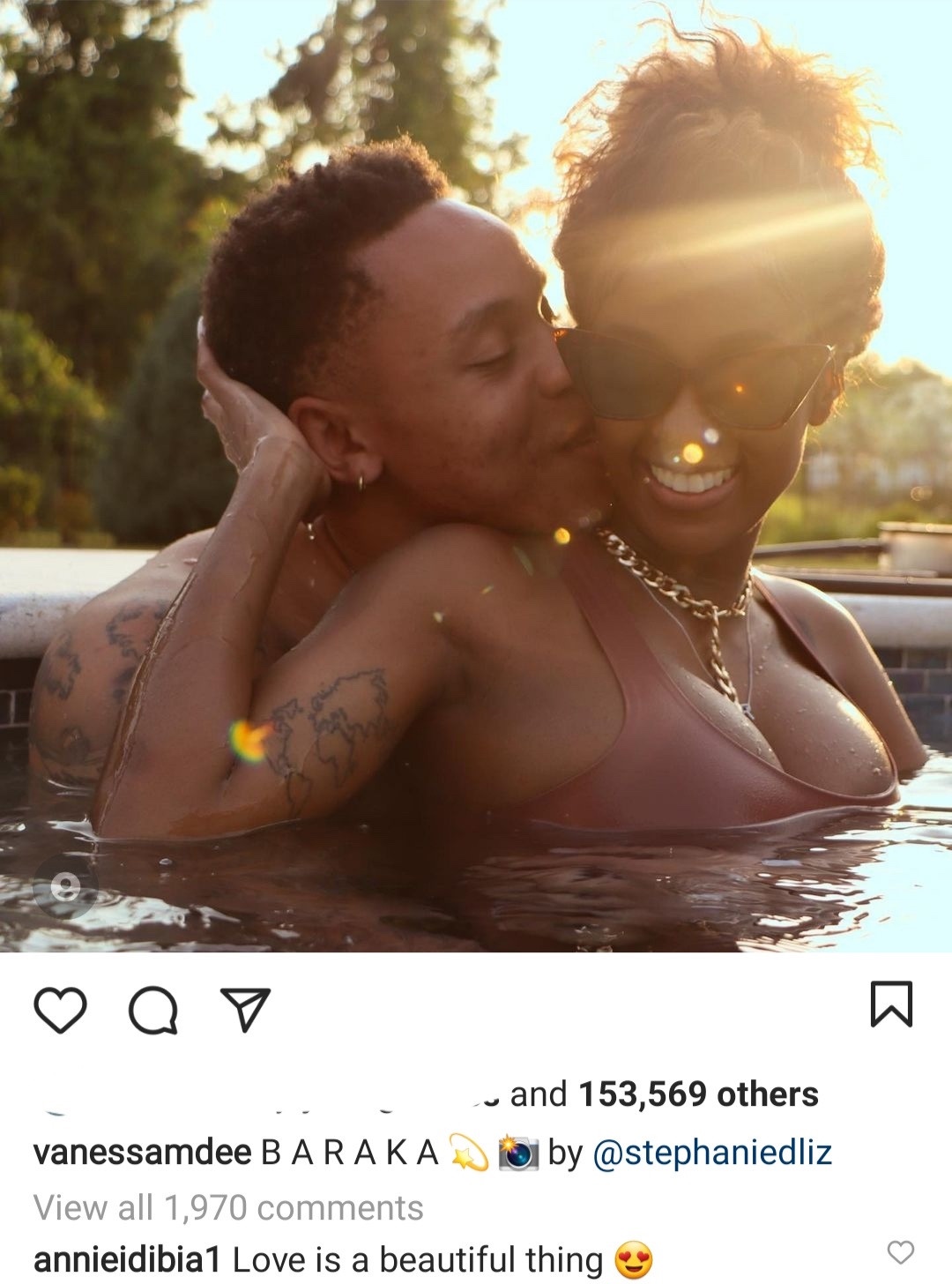 Power star, Rotimi, and singer Vanessa Mdee share steamy photo