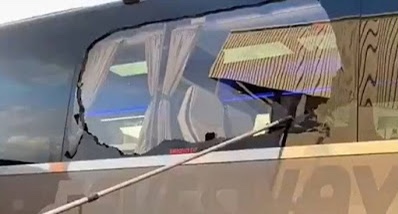 Real Madrid bus attacked ahead of Liverpool match
