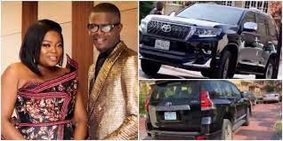 Funke Akindele’s husband, JJC Skillz acquires a Prado SUV