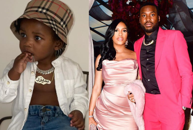 Meek Mill shows off his baby boy with Milan Harris ahead of his 1st birthday