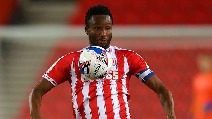 Footballer, John Obi Mikel becomes Stoke City’s top ball-winner for 2020-2021 season