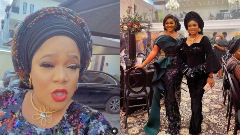 Toyin Abraham reconcile Mercy Aigbe and Iyabo Ojo at Toyin Lawani’s wedding