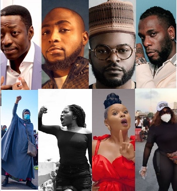 EndSARS: Court strikes out suit against Sam Adeyemi, Davido, Falz, BurnaBoy, Aisha Yesufu and others