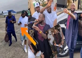 Naira Rain As Davido, Kcee Perform At Obi Cubana’s Mother’s Burial