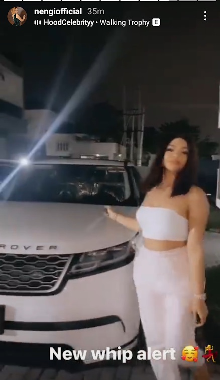BBNaija Star Nengi Shows Off Her New Car