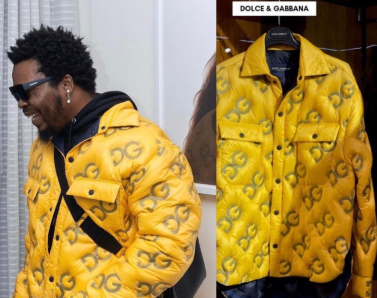 Olamide spotted in a N1,135,650 D&G jacket