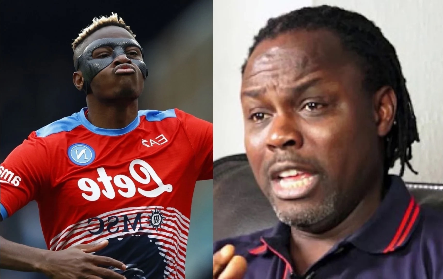 Grow up and humble yourself – Ikpeba replies Osimhen over bicycle kick row