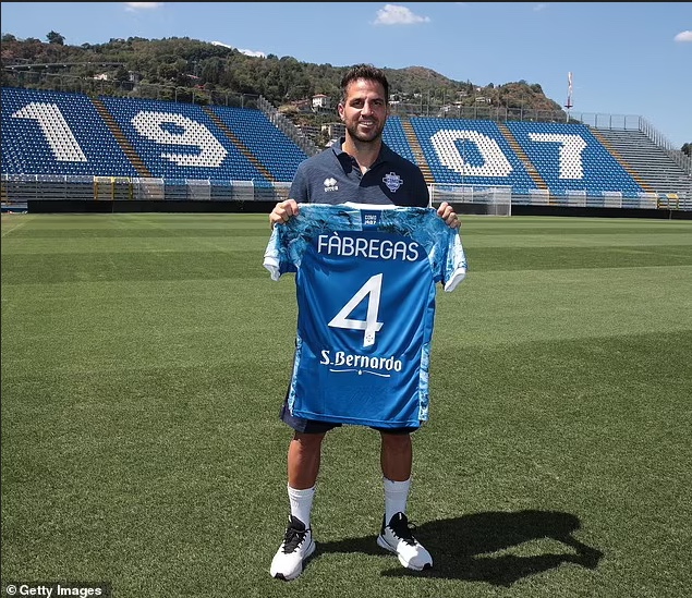 Former Arsenal star, Cesc Fabregas completes shock move to Serie B side, Como