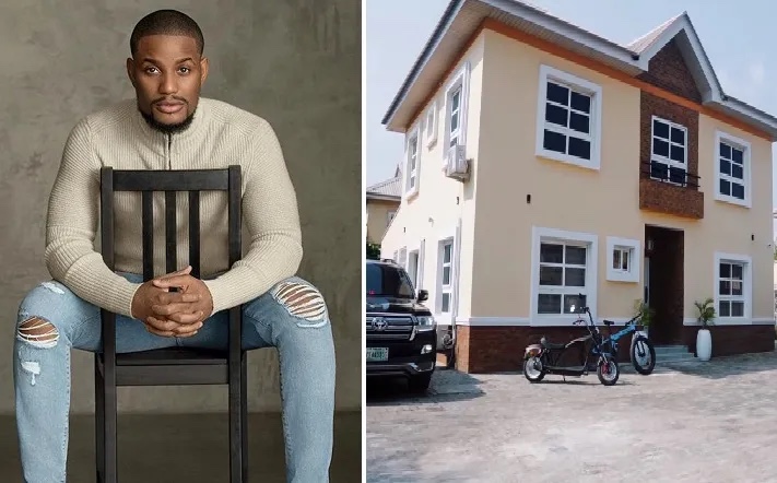 Alex Ekubo Becomes A Landlord, Shows Off his new house