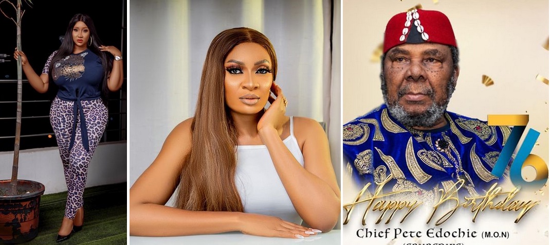 Yul Edochie’s WIVES Celebrate Father- In-Law At 76