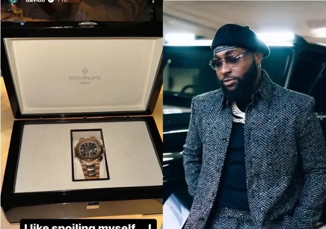 Davido treats self with Patek Phillipe wristwatch, 2023 Maybach Virgil Abloh