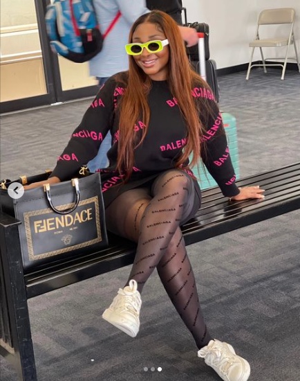 Ini Edo in shade of Balenciaga