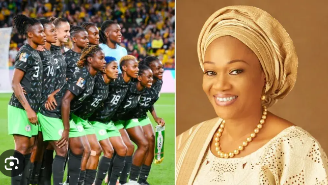 Nigeria’s First Lady, Remi Tinubu receives Super Falcons at Aso Rock Villa