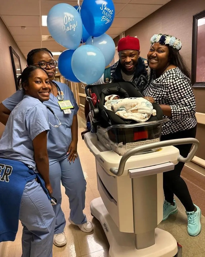 Stan Nze & wife, Blessing Obasi WELCOME their first child