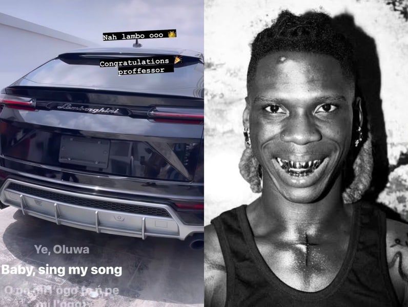 Seyi Vibez buys a Lamborghini Urus