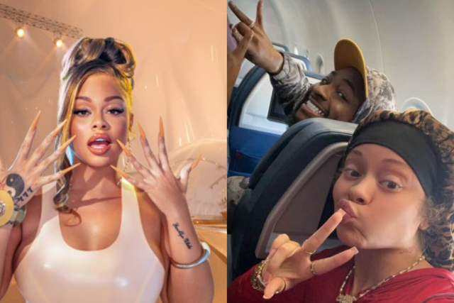 American rapper, Latto chance meets Davido on a plane