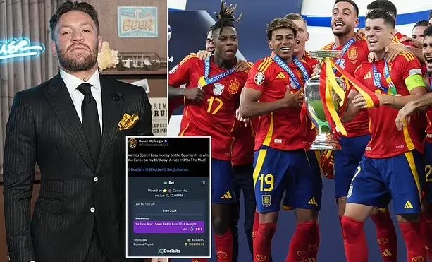 Euro 24: Conor McGregor reveals that he won over €1m on his 36th birthday