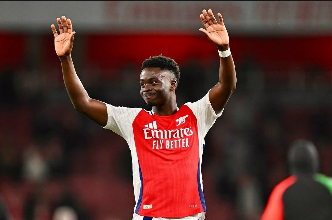 Footballer, Bukayo Saka speaks on his contract extension at Arsenal