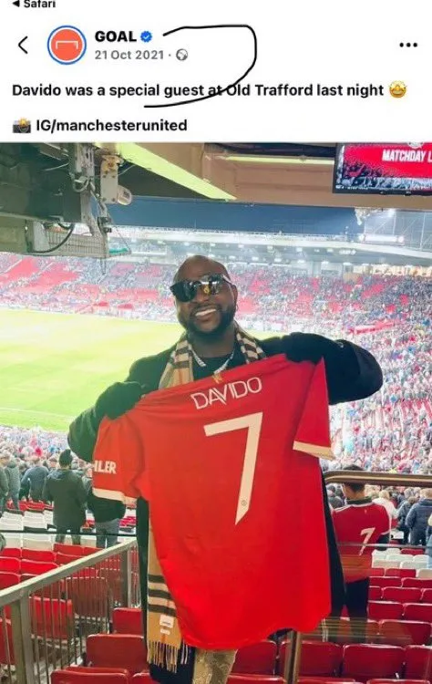 Davido drops bombshell about Ronaldo invite after Barca’s UCL loss