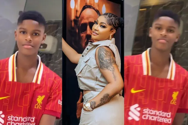 Angela Okorie gushes over son