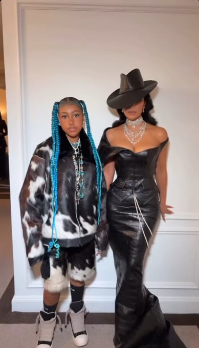 North West joins her mother, Kim Kardashian at Met Gala