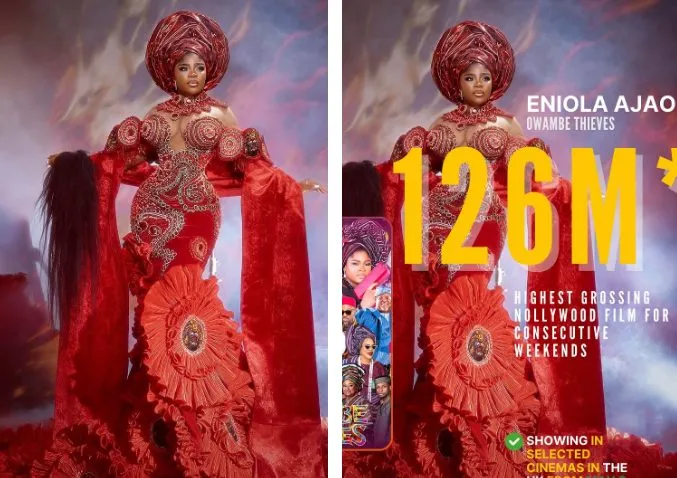 Eniola Ajao’s movie tops Nollywood box office