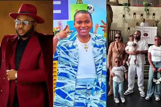 Olakunle Churchill celebrates his children